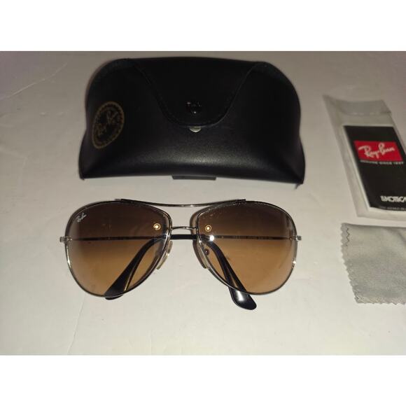 Ray-Ban Aviator Sunglasses w/ Case Arista Frame RB 3293 Gradient Lenses main image 6
